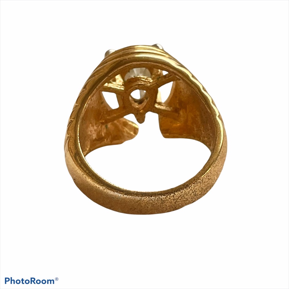 Vintage pear shaped diamond cocktail ring - Picture 5 of 7